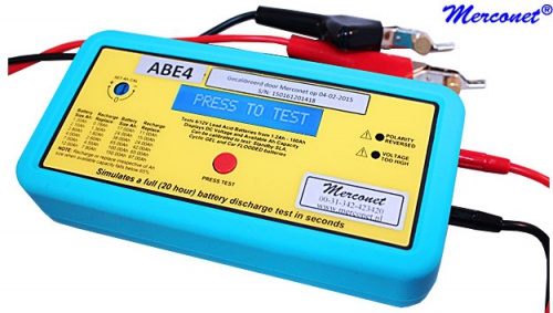 ABE4  Intelligente batterijtester met Ah calibratie controle